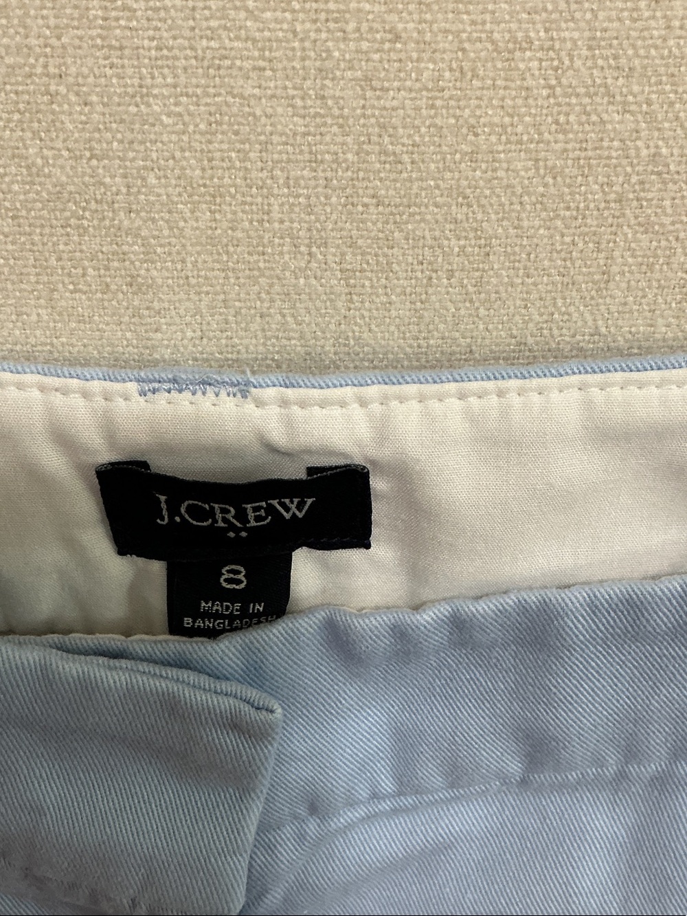J. Crew Pale Blue Cotton Chino Bermuda Shorts - Picture 2 of 7